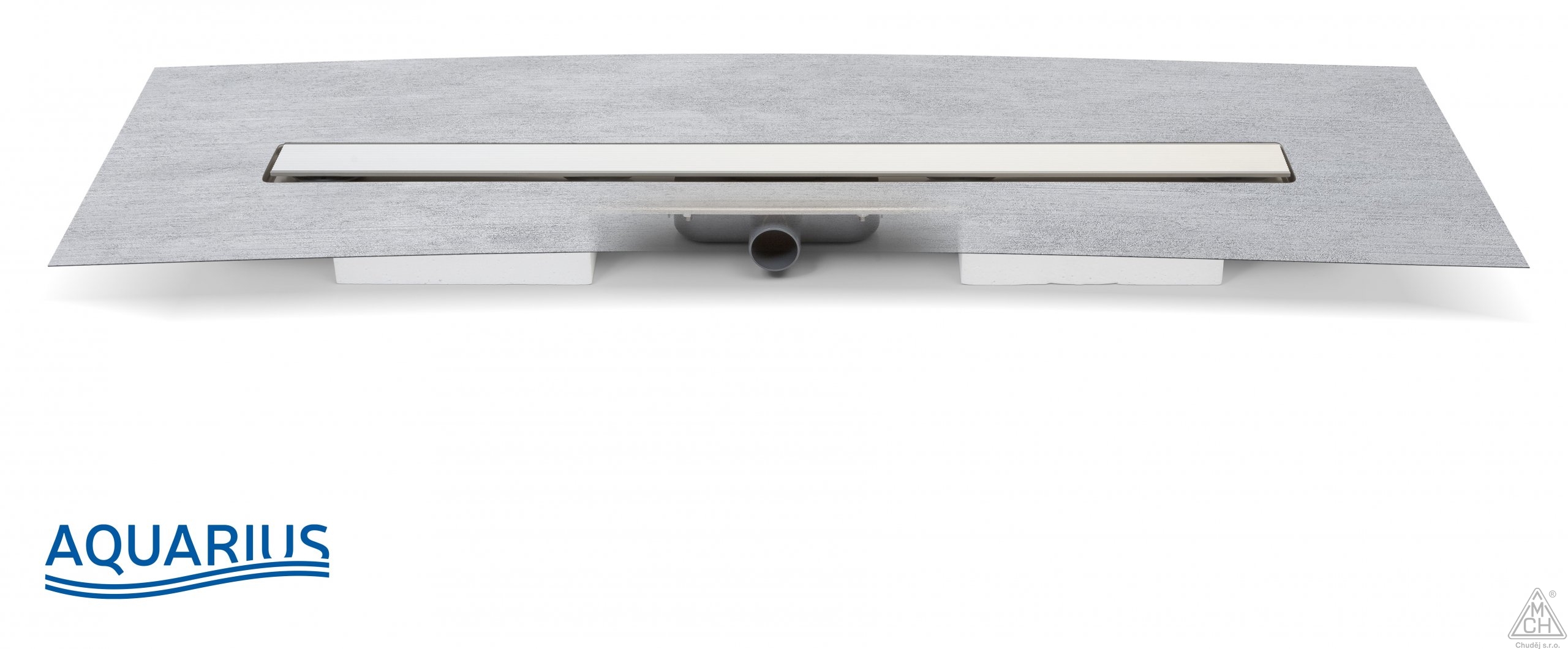 Linearni nerezovy zlab s bocnim sifonem D 40 a izolaci - Chudej